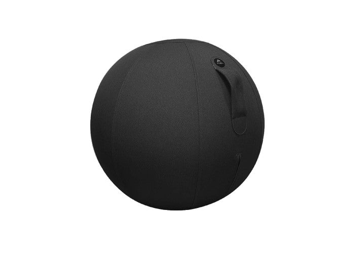 Alba MHBALL Sitzball – Stoff – Schwarz, Ø 65 cm, bis 120 kg