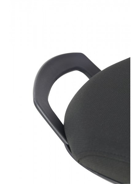 Alba Hocker Flexy – Sitzhöhe 56–76 cm, 115 kg, Schwarz