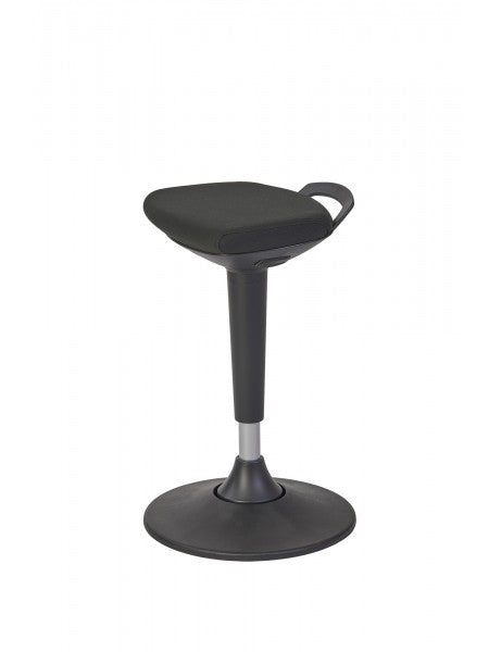Alba Hocker Flexy – Sitzhöhe 56–76 cm, 115 kg, Schwarz