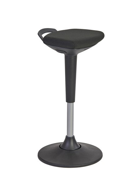 Alba Hocker Flexy – Sitzhöhe 56–76 cm, 115 kg, Schwarz