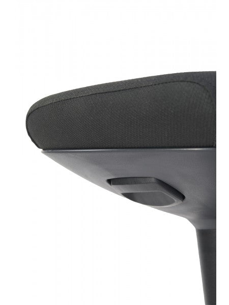 Alba Hocker Flexy – Sitzhöhe 56–76 cm, 115 kg, Schwarz