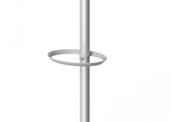 Alba Garderobenständer – mit Schirmhalter – Stahl – Weiss/Grau – 1870 mm