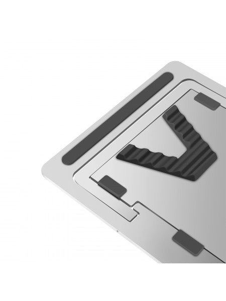 Alba Laptop-Ständer – bis 15,6", faltbar, 5 Höheneinstellungen – Aluminium