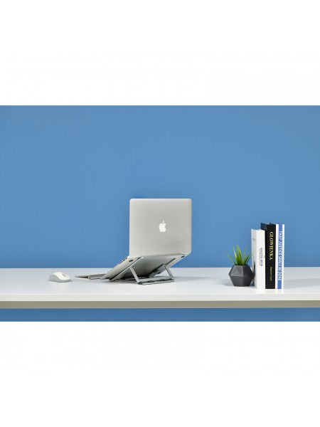 Alba Laptop-Ständer – bis 15,6", faltbar, 5 Höheneinstellungen – Aluminium