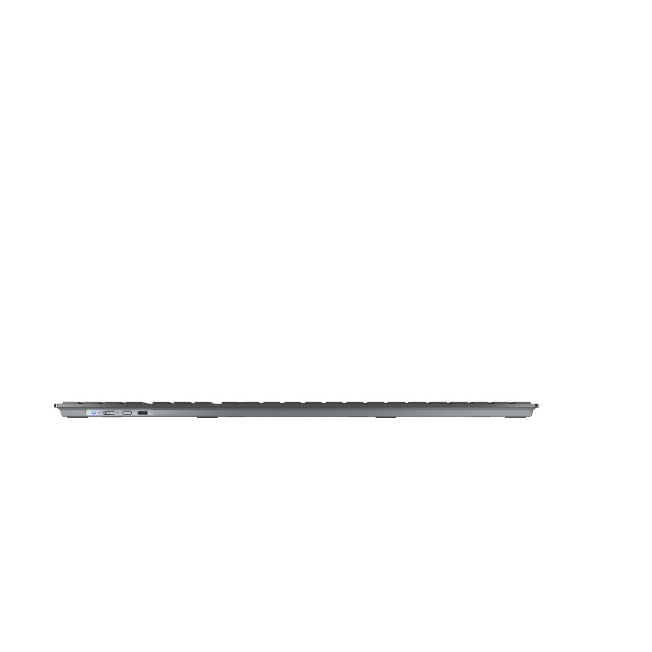 CHERRY KW 9100 SLIM – Tastatur, kabellos (Bluetooth/2,4 GHz), US-Layout (EN), Fullsize (mit Ziffernblock)