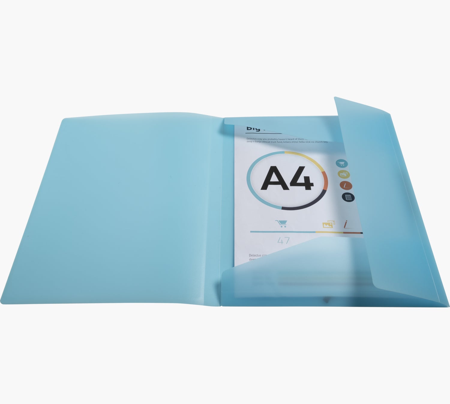 Exacompta Gummibandmappe Aquarel A4 – 3 Klappen, Gummiband, Polypropylen (PP), mehrfarbig, bis 250 Blatt