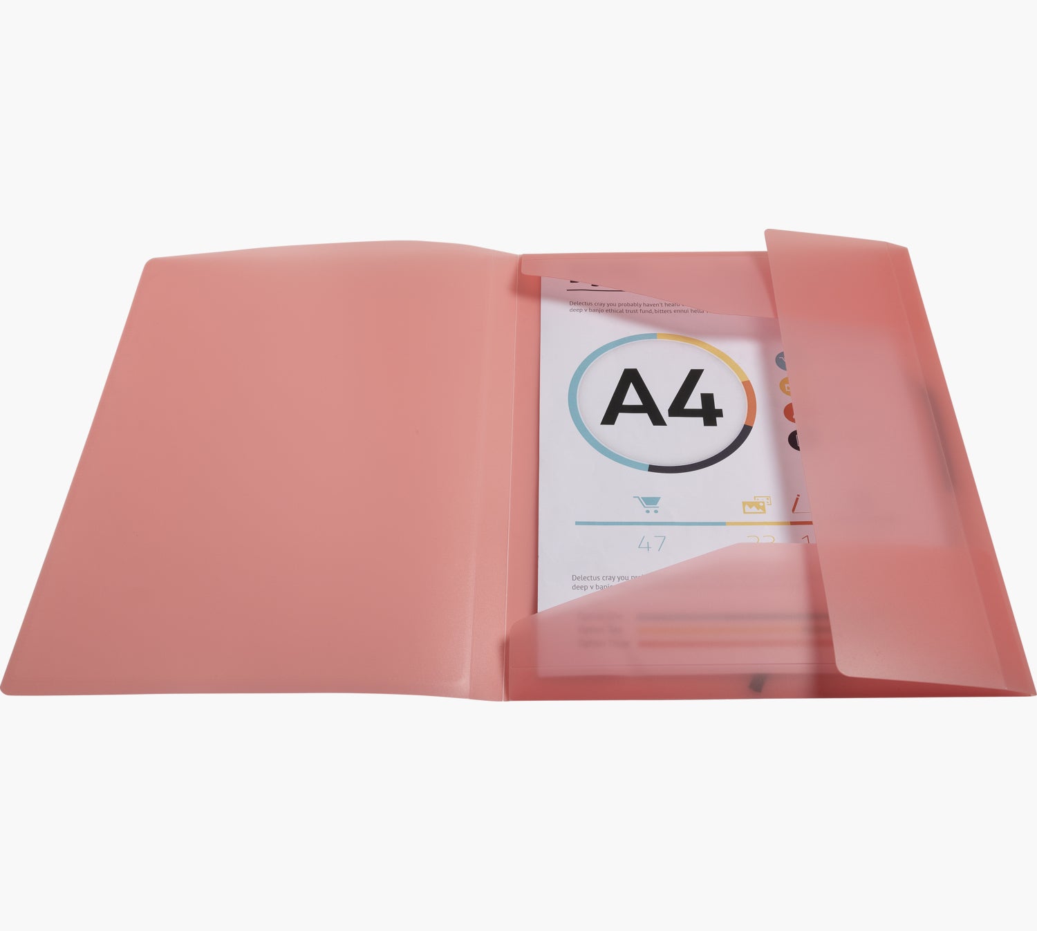 Exacompta Gummibandmappe Aquarel A4 – 3 Klappen, Gummiband, Polypropylen (PP), mehrfarbig, bis 250 Blatt