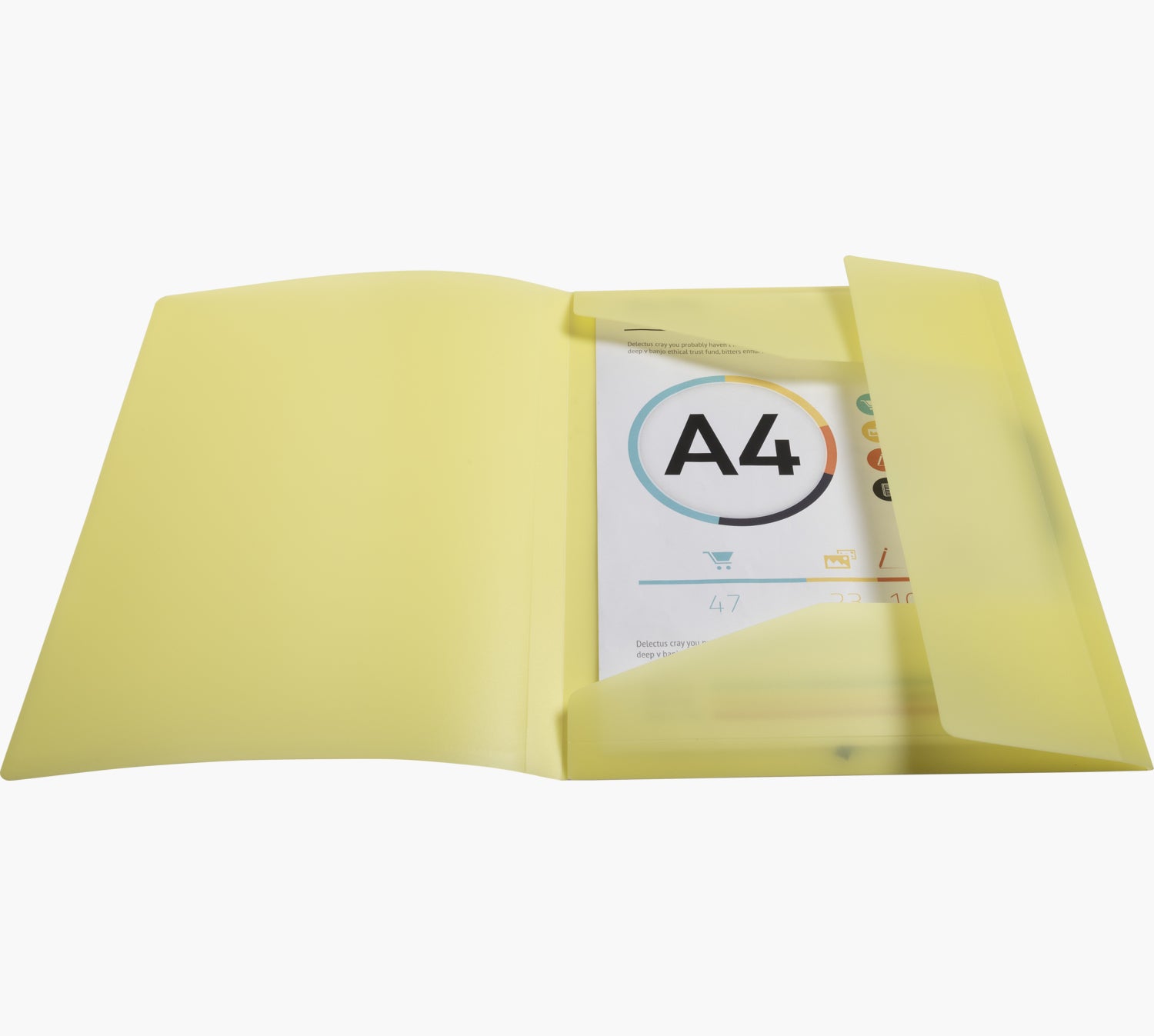 Exacompta Gummibandmappe Aquarel A4 – 3 Klappen, Gummiband, Polypropylen (PP), mehrfarbig, bis 250 Blatt