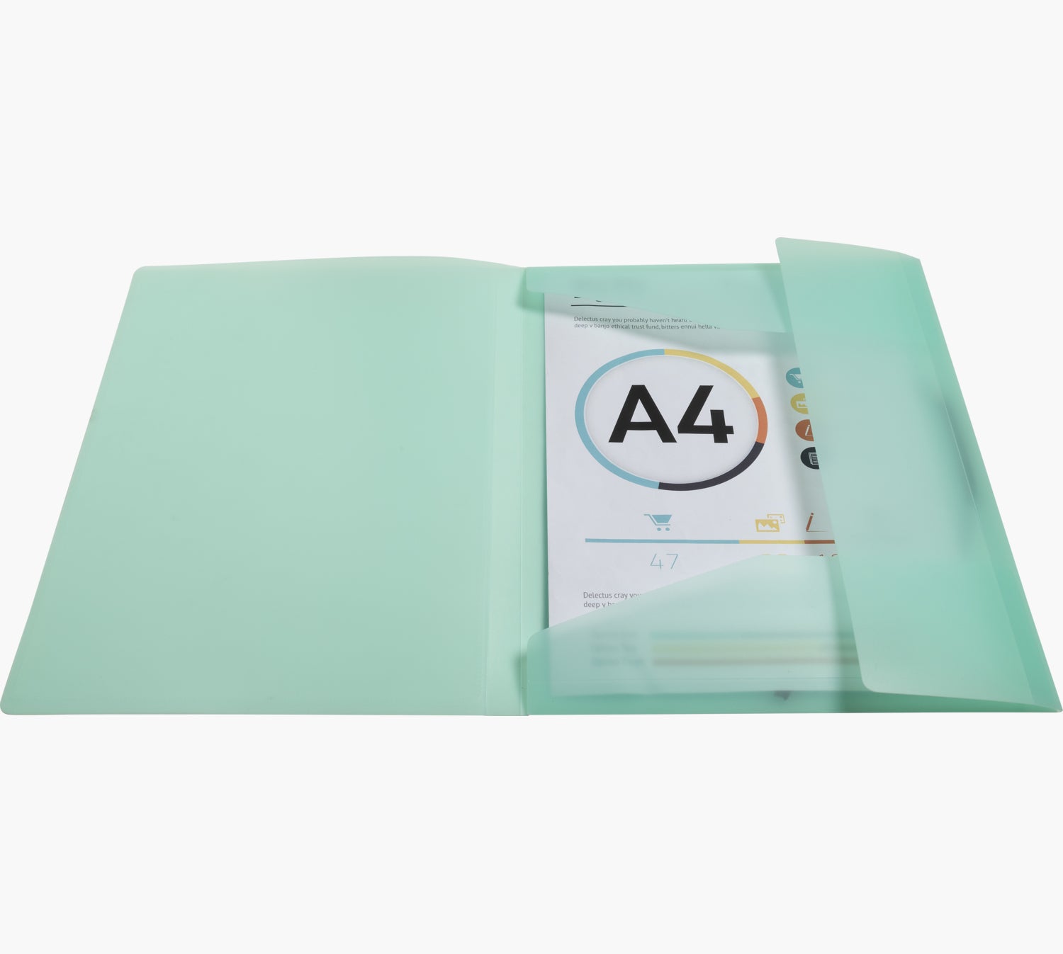 Exacompta Gummibandmappe Aquarel A4 – 3 Klappen, Gummiband, Polypropylen (PP), mehrfarbig, bis 250 Blatt