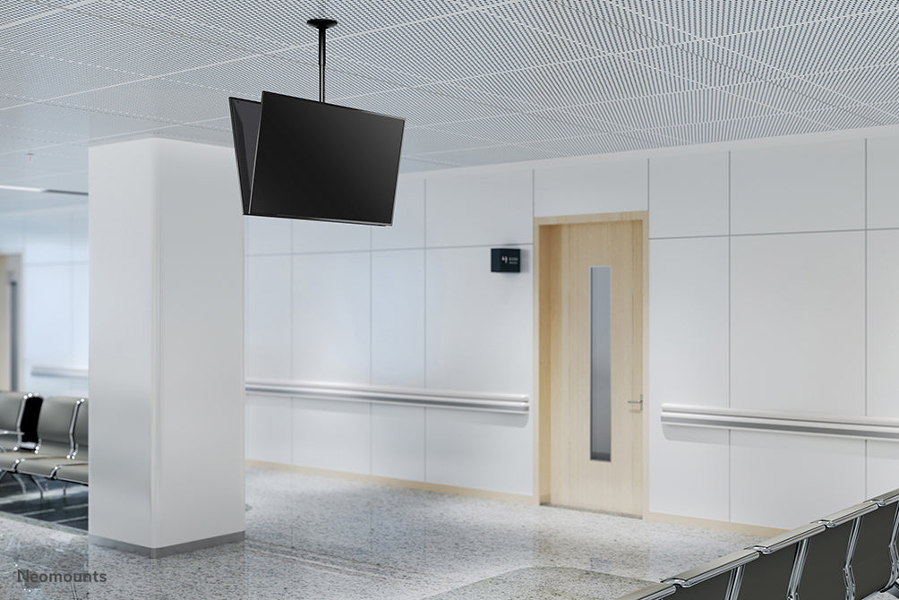 Neomounts FPMA-C340DBLACK – Deckenhalterung, neigbar, bis 75", VESA 400×400, bis 50 kg, schwarz