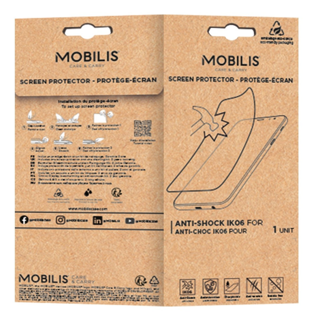 Mobilis Displayschutz – für Motorola Edge 5 – Transparent – Anti-Shock (IK06)