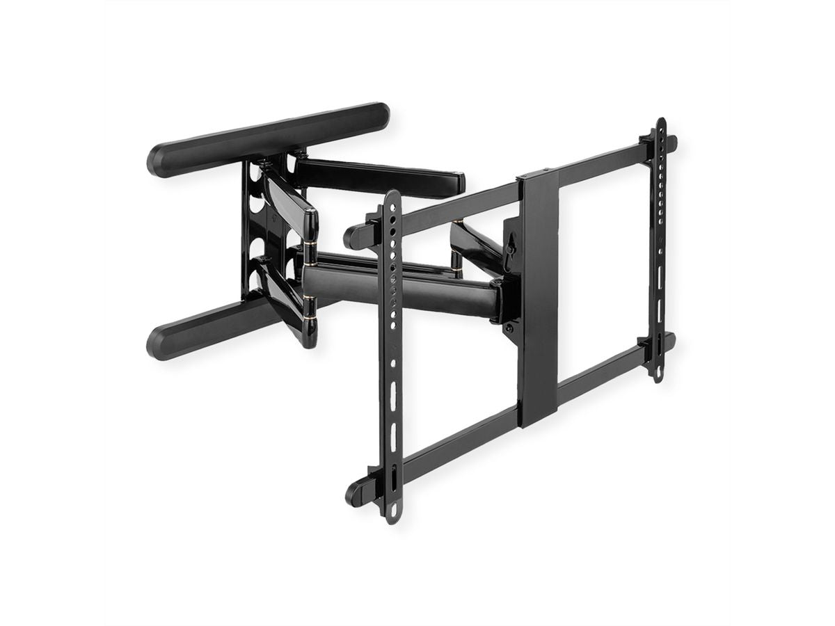ROLINE Wandhalterung – Vollbeweglich – 37–80" – VESA 200×200–600×400 – bis 70 kg, Höhenverstellbar – Schwarz