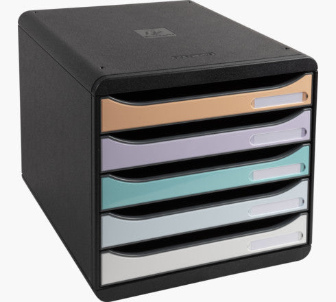 Exacompta Schubladenbox Big-Box Aquarel – für Format A4+ – 347 × 278 × 271 mm