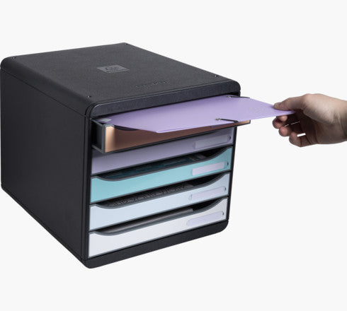 Exacompta Schubladenbox Big-Box Aquarel – für Format A4+ – 347 × 278 × 271 mm