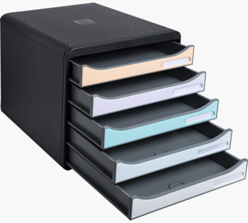 Exacompta Schubladenbox Big-Box Aquarel – für Format A4+ – 347 × 278 × 271 mm