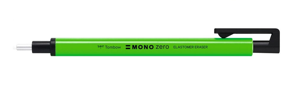 Tombow Ersatzradierer Mono Zero – für Mono Zero Radierstift, Ø 2,3 mm, grün, latexfrei