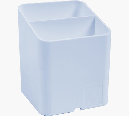 Exacompta Stiftehalter – Kabelkanal, 2 Fächer, Kunststoff, Hellblau, 74 × 93 × 74 mm