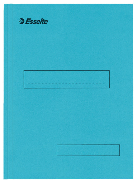 Esselte Dokumentenmappe A4 – Karton, Blau, 2 Klappen
