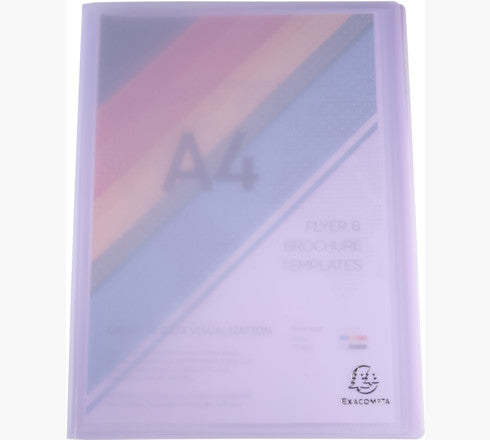 Exacompta Chromaline Pastel Sichtbuch, für A4, 50 Hüllen – Polypropylen (PP) – Mehrfarbig, 5er-Pack