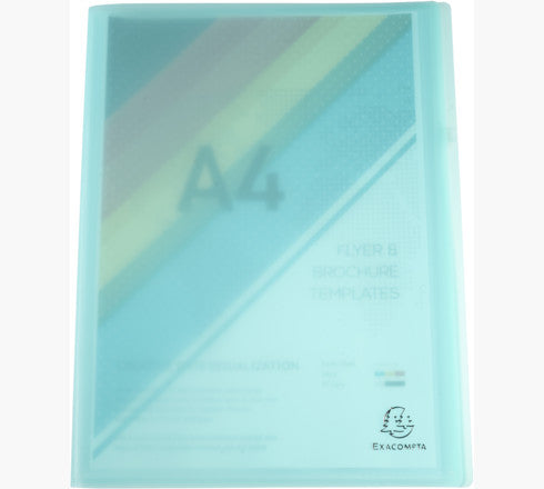 Exacompta Chromaline Pastel Sichtbuch, für A4, 50 Hüllen – Polypropylen (PP) – Mehrfarbig, 5er-Pack