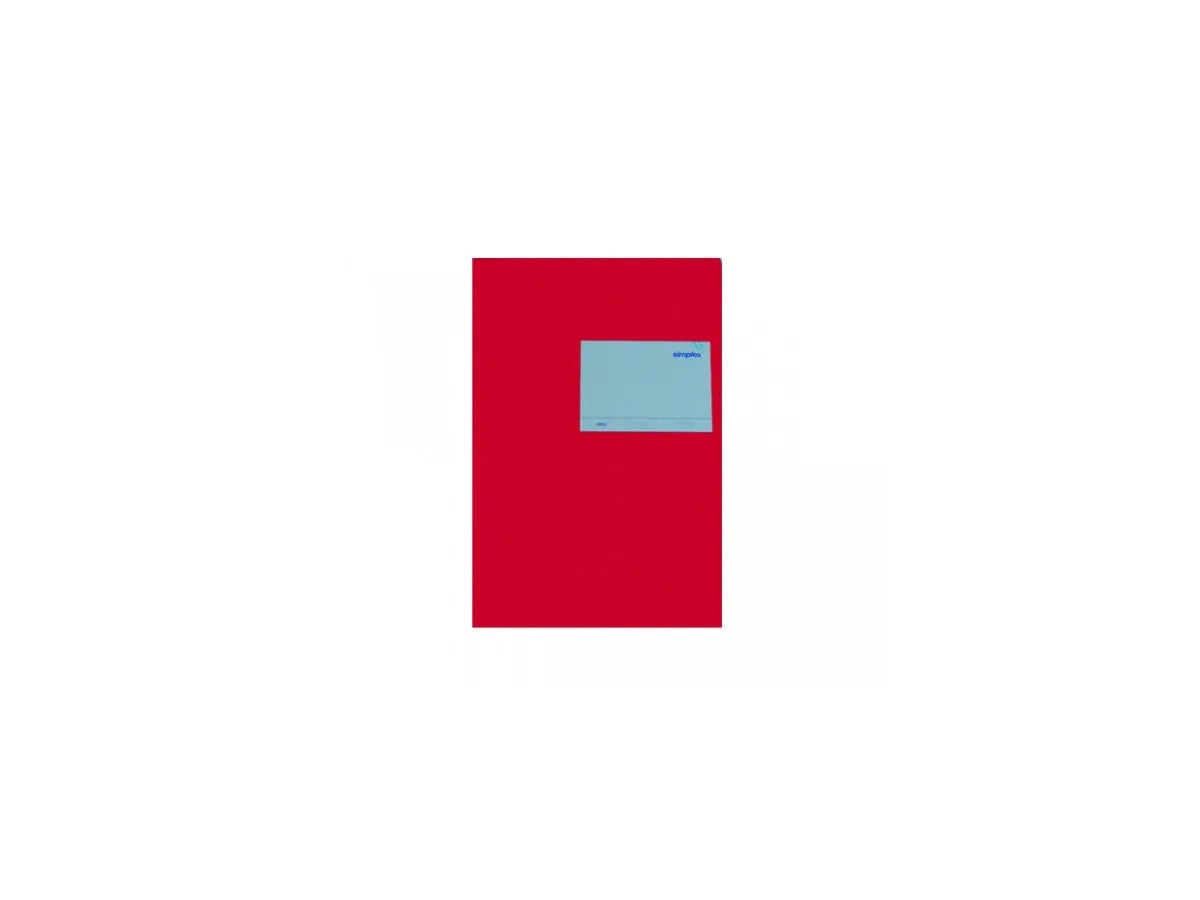 Simplex Statistikheft A5, liniert, Klammerheftung, Karton, 40 Blätter, 100 g/m² – rot