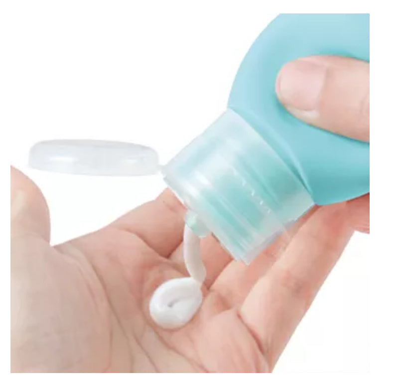 Diaqua Kosmetikflaschen – BPA-frei – 59 ml, 45×80 mm – mehrfarbig – Silikon – 3 Stk.