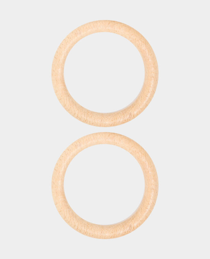 lalana Holzring, rund – braun – Ø 85 mm – 2 Stk.