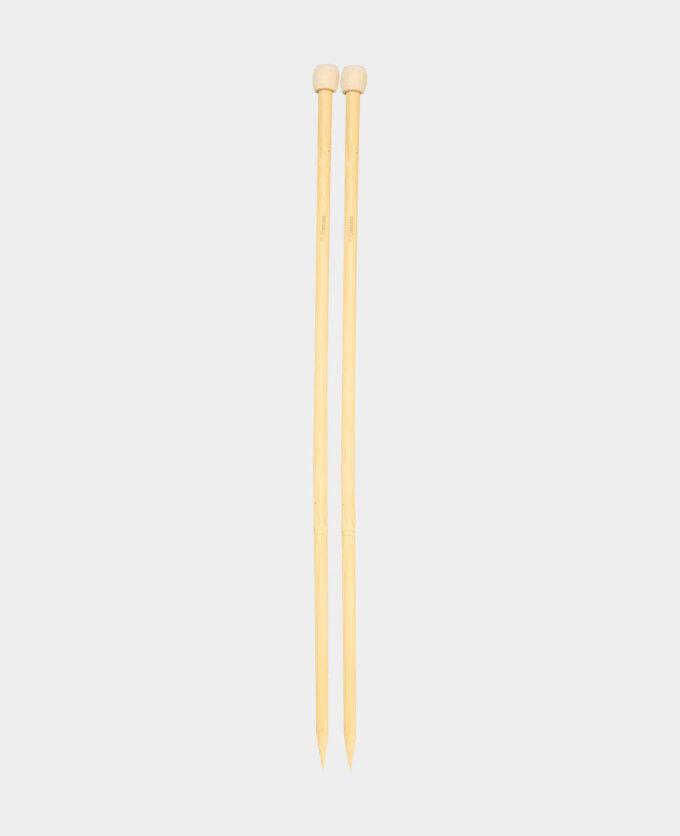 lalana 6201.03 Stricknadel Holz – 7 mm, 35 cm, Bambus, 2 Stk.