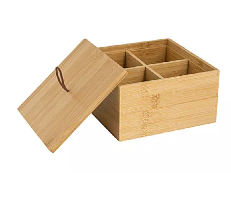 Diaqua Aufbewahrungsbox – Bambus – Natur – 150 × 80 × 150 mm