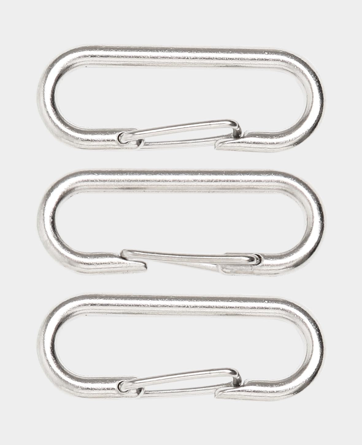 lalana Karabiner 47 × 15 mm – Metall, 3 Stück, silber