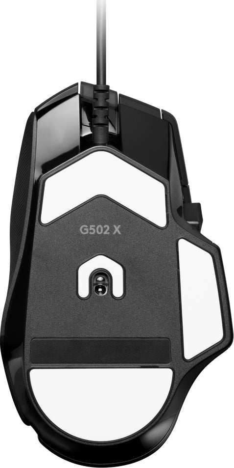 Logitech G G502 X – Gaming-Maus – Kabelgebunden (USB‑A), 25600 DPI, rechts, Schwarz