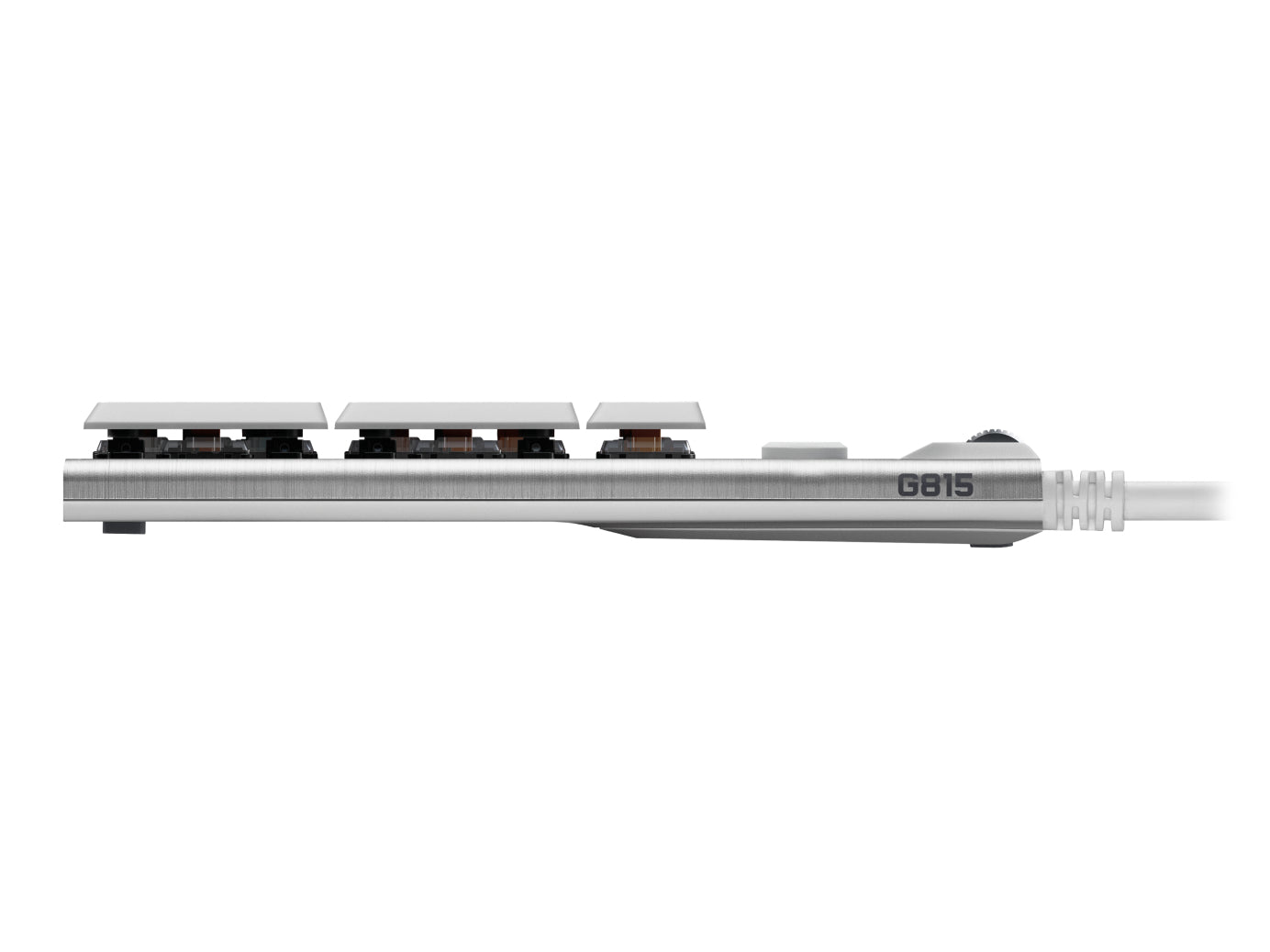 Logitech G G815 – Gaming-Tastatur – Mechanisch, RGB – USB-A kabelgebunden – QWERTY (Nordisch) – Weiss