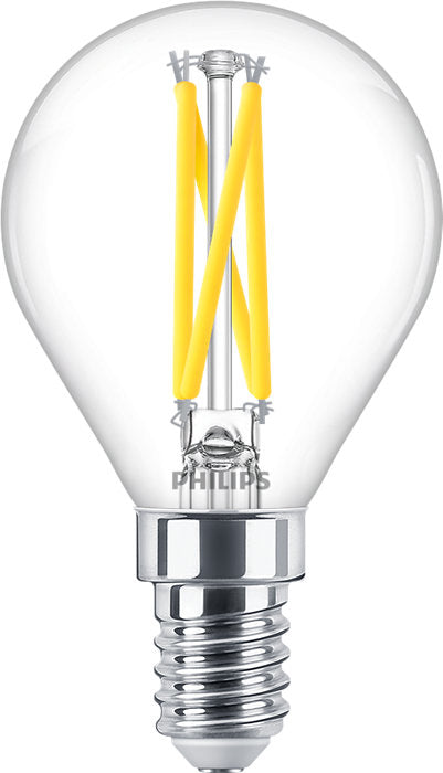 Philips LED-Leuchtmittel E14 P45CL – Warmweiss 2200–2700 K, 340 lm, 2,5 W, dimmbar – 1 Stk.