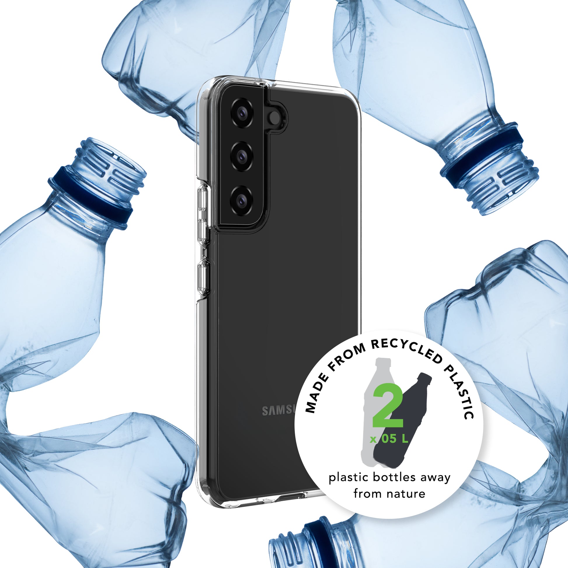 dbramante1928 Backcover – für Samsung Galaxy Z Flip 4, Recycling-Kunststoff, transparent, bis 3 m sturzsicher