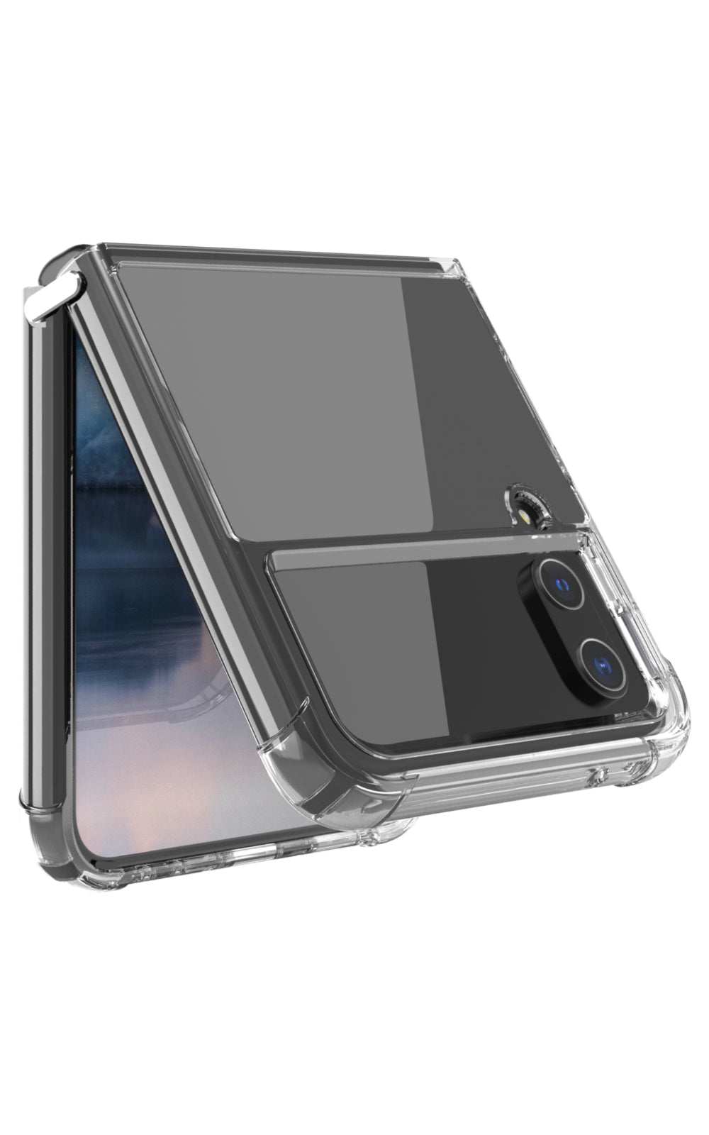 dbramante1928 Backcover – für Samsung Galaxy Z Flip 4, Recycling-Kunststoff, transparent, bis 3 m sturzsicher