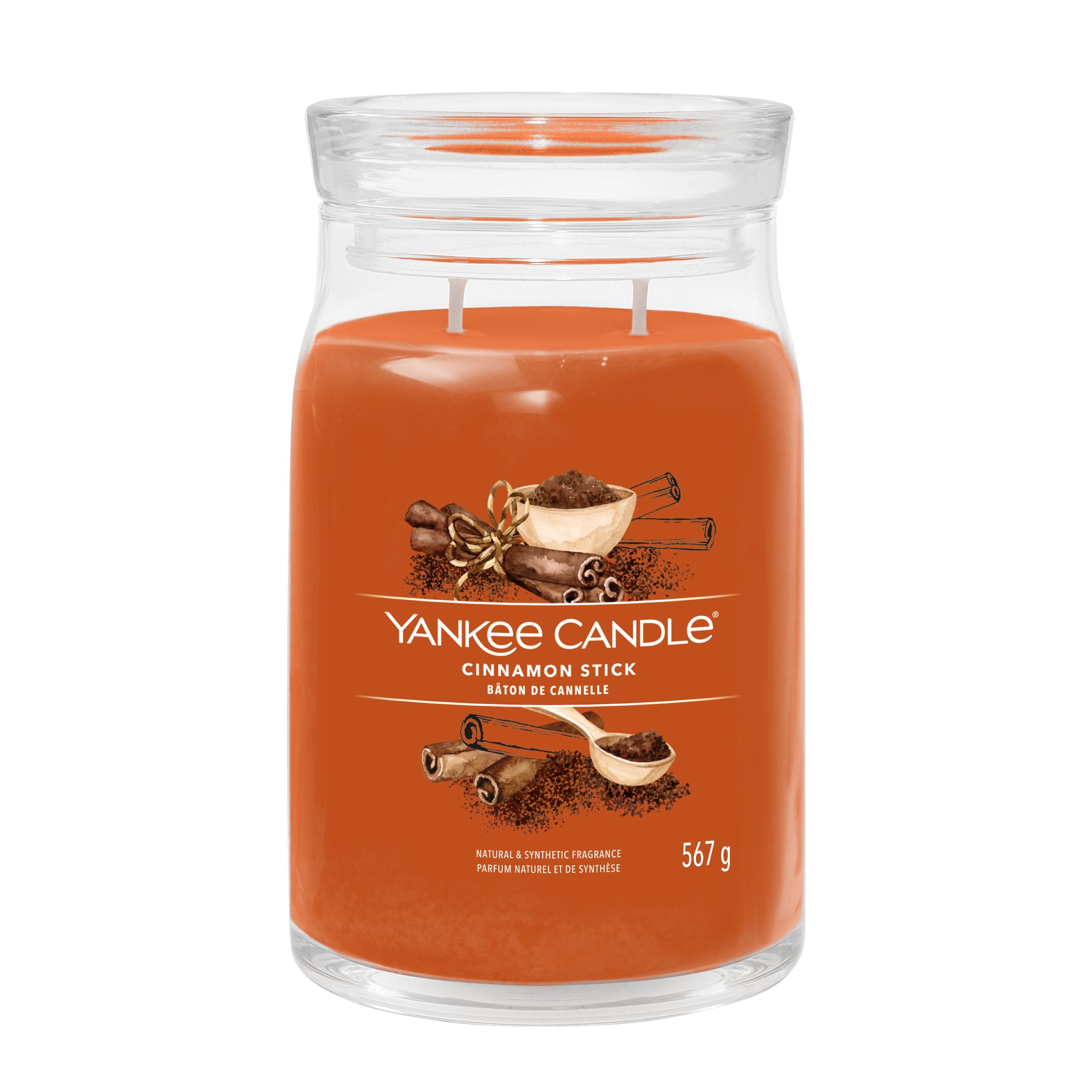 Yankee Candle Cinnamon Stick – Duftkerze, Grosses Glas, 90 h