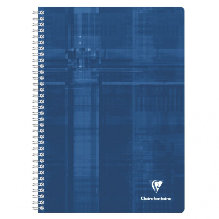 Clairefontaine Spiralheft A4, séyès 8 × 3 mm, Spiralbindung, Karton, 112 Blatt, 112 g/m² – farbig sortiert