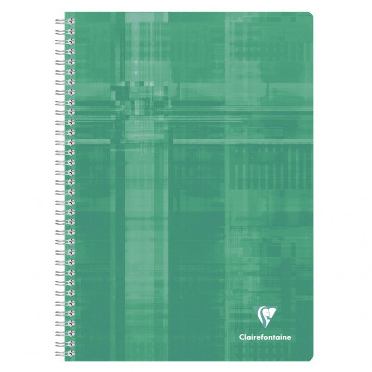 Clairefontaine Spiralblock A4, liniert (séyès 8 × 3 mm), 90 Blatt, 90 g/m² – farbig sortiert