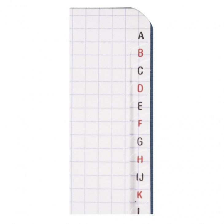 Clairefontaine Spiralheft – 95 × 140 mm – 50 Blatt – 90 g/m² – Doppelspirale, Register – mehrfarbig, PEFC