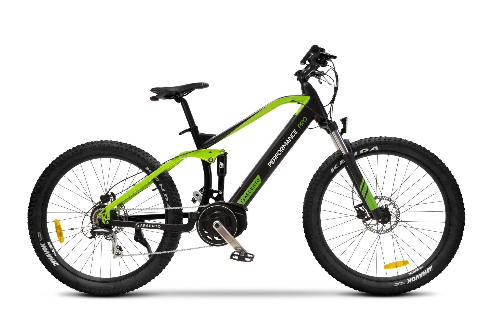 Argento e-Mobility Argento Performance Pro – E-Scooter – 250 W, 27,5", 25 km/h, Reichweite bis 90 km, 468 Wh, schwarz/grün