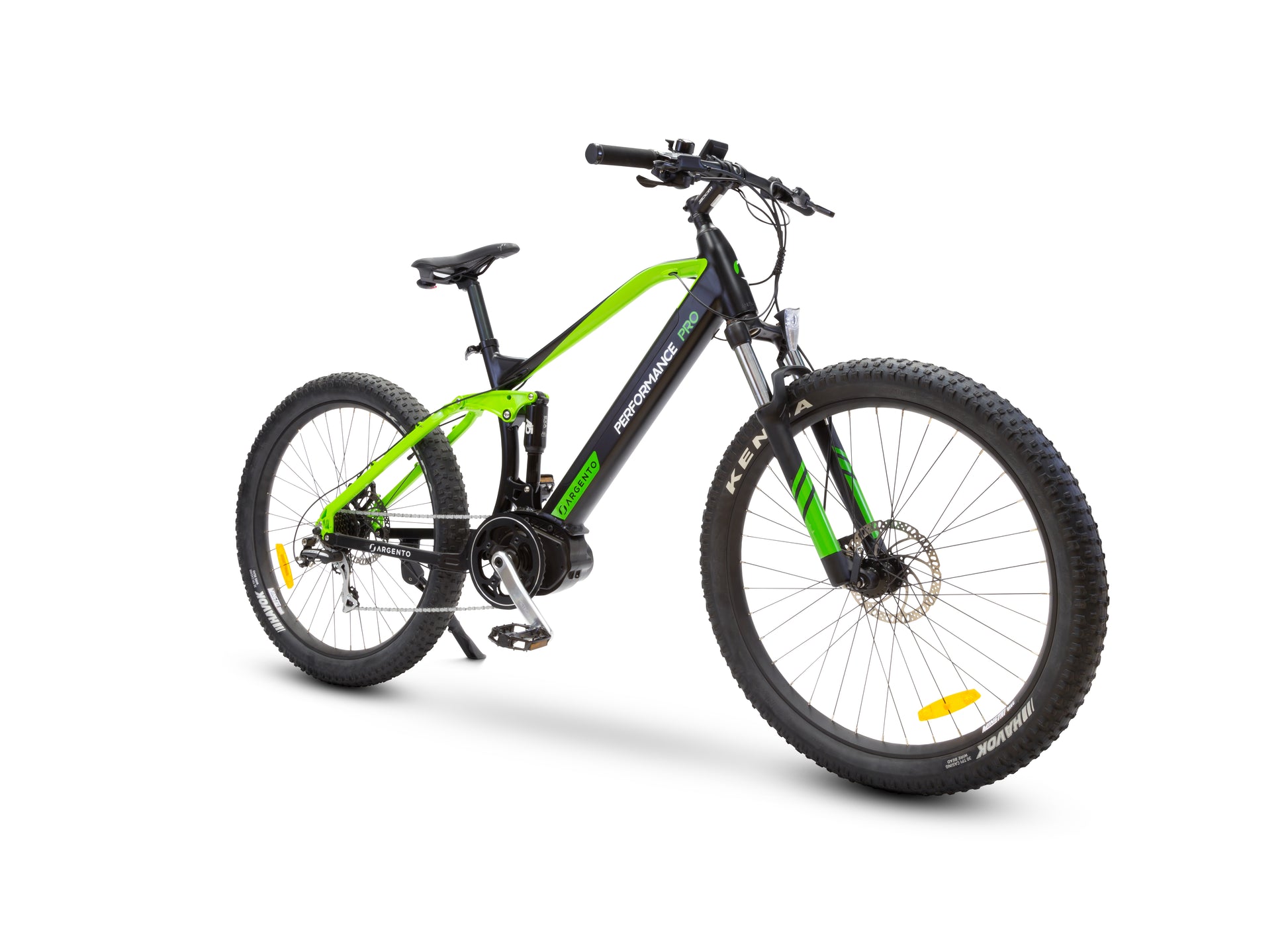 Argento e-Mobility Argento Performance Pro – E-Scooter – 250 W, 27,5", 25 km/h, Reichweite bis 90 km, 468 Wh, schwarz/grün
