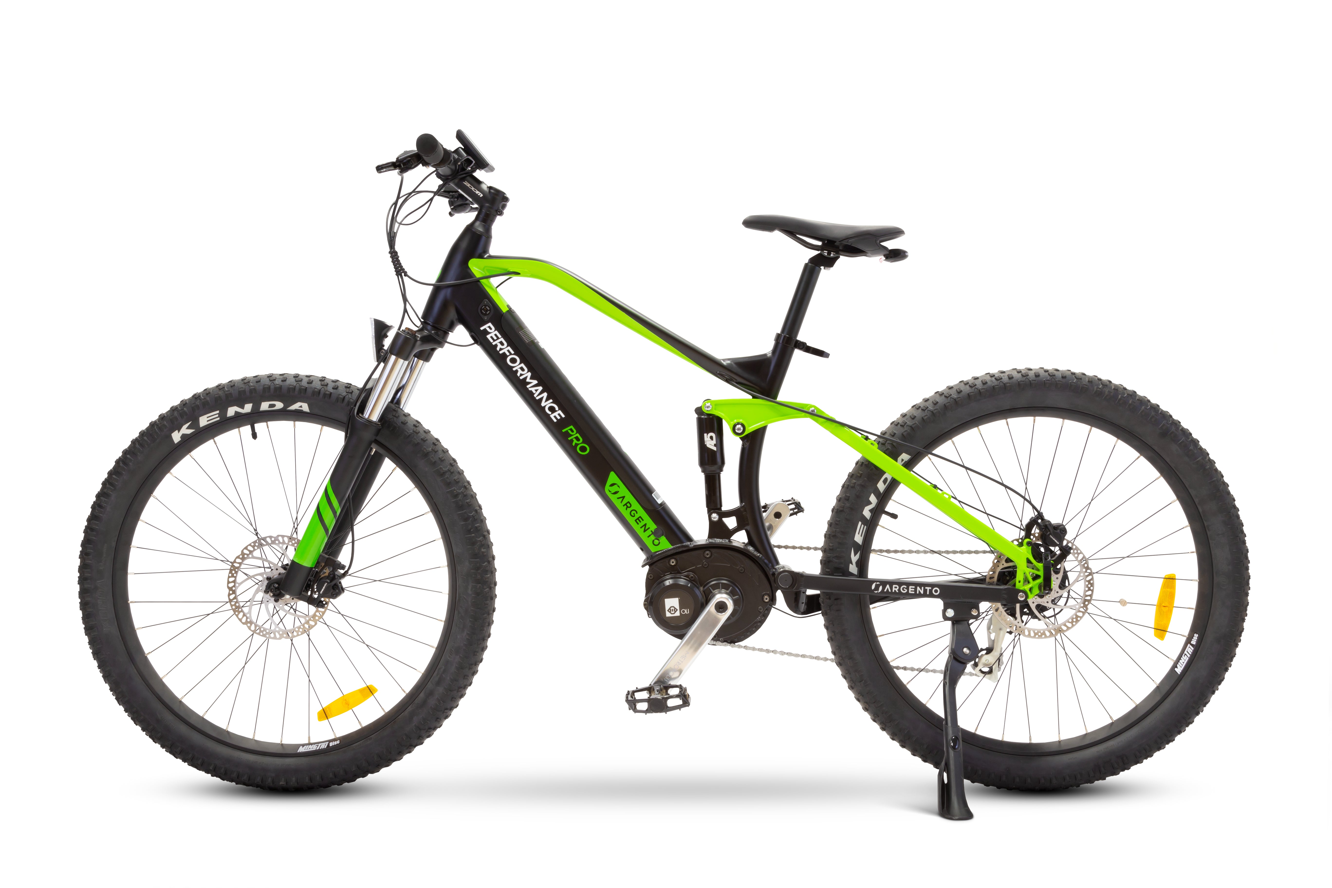 Argento e-Mobility Argento Performance Pro – E-Scooter – 250 W, 27,5", 25 km/h, Reichweite bis 90 km, 468 Wh, schwarz/grün