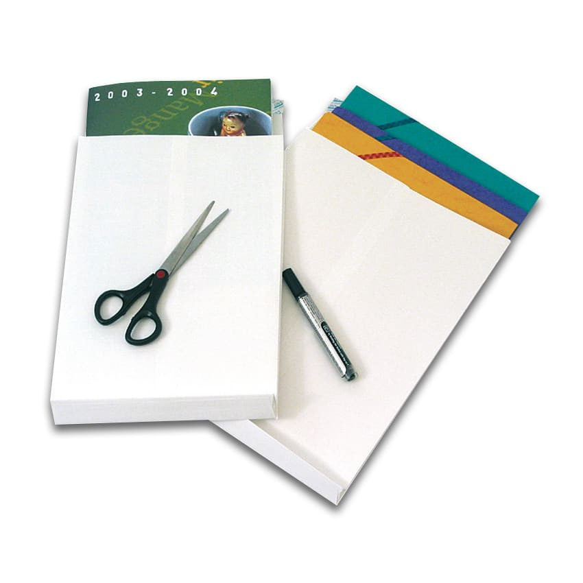 GPV France Seitenfaltentasche – C4, 30 mm, ohne Fenster, selbstklebend, Papier, weiss – 100 Stk.