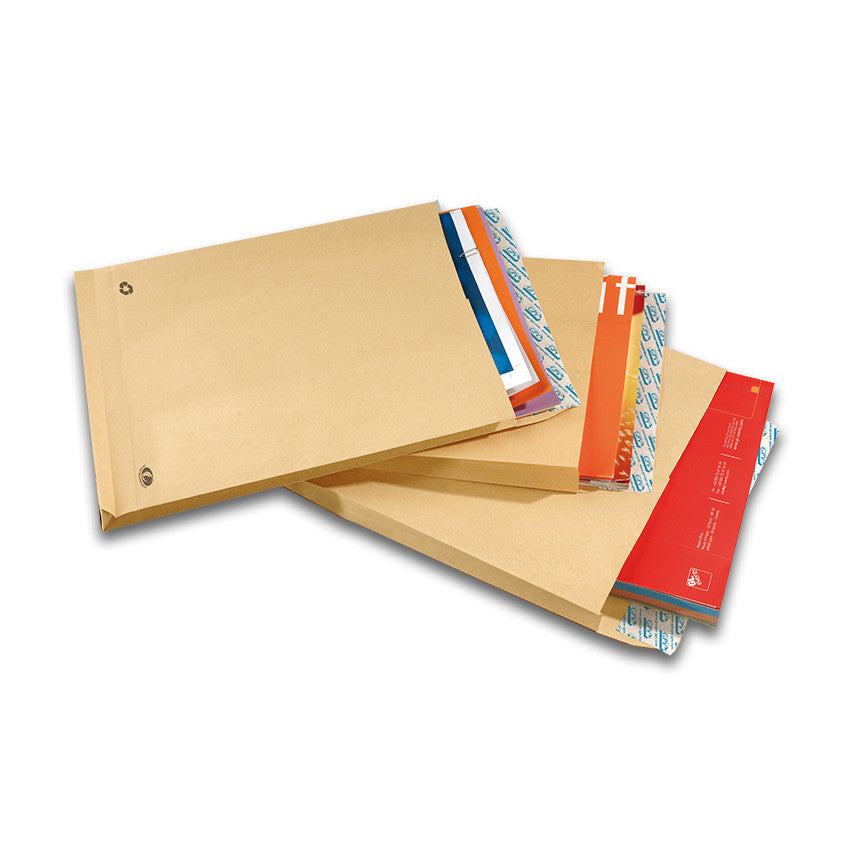 GPV France Seitenfaltentasche – C4, 30 mm, mit Fenster rechts, selbstklebend, Papier, braun – 250 Stk.