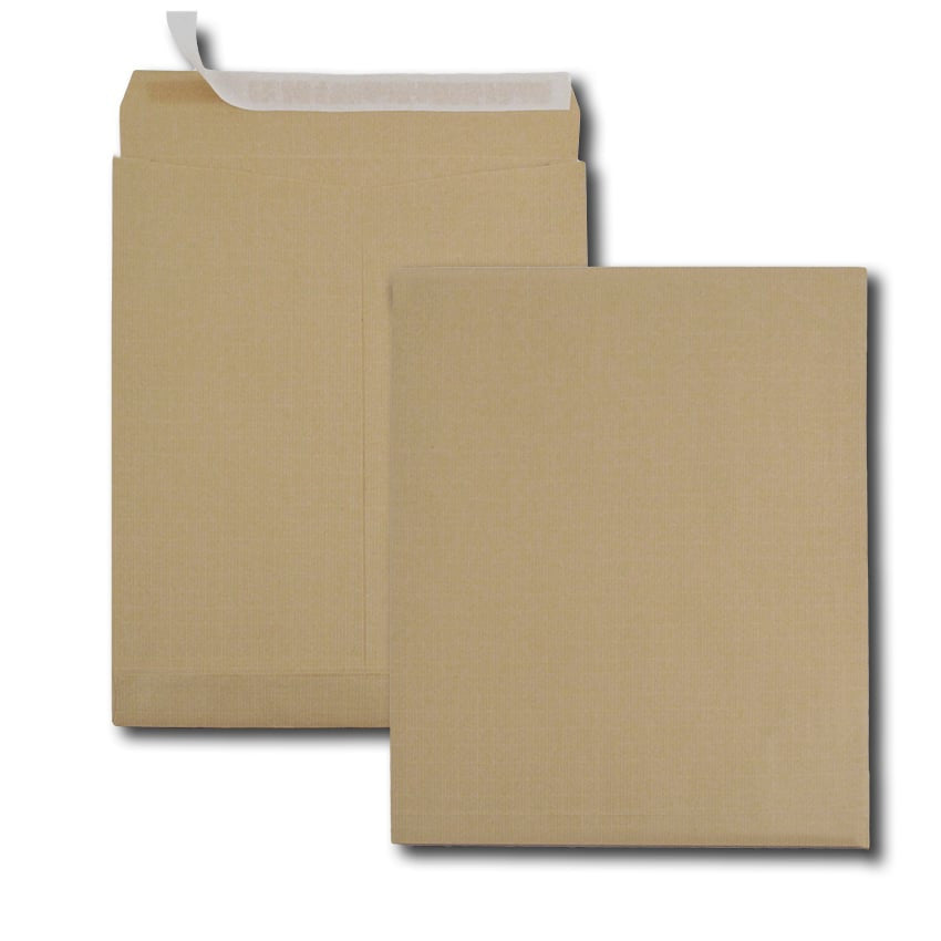 GPV France GPV Seitenfaltentasche – 340 × 465 × 50 mm, selbstklebend, Papier, braun – 50 Stk.