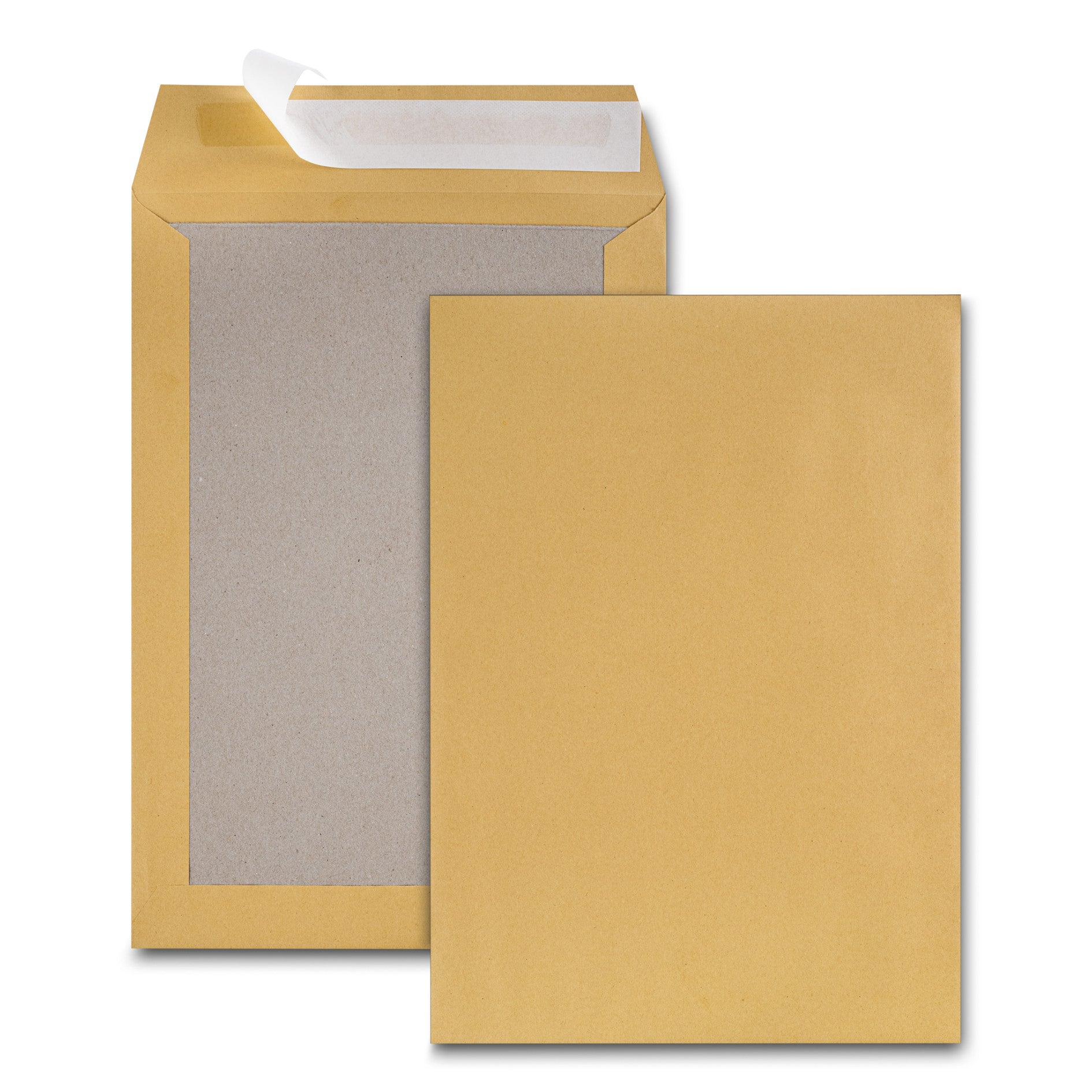 GPV France Seitenfaltentasche – C4, ohne Fenster, selbstklebend, Papier, braun, grau – 100 Stk.