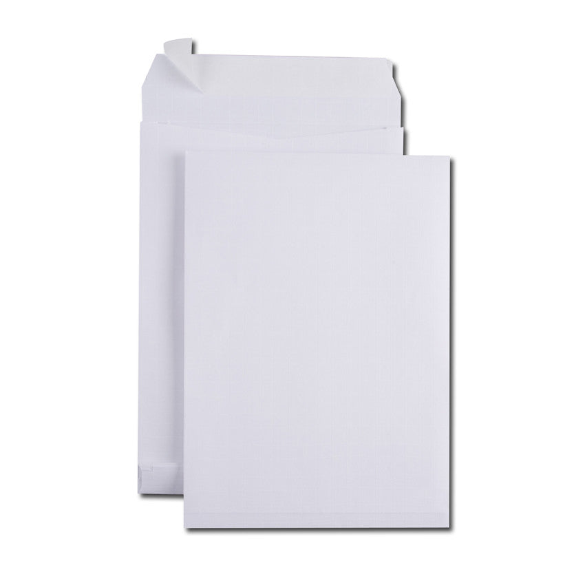 GPV France Seitenfaltentasche – C4, 30 mm, ohne Fenster, selbstklebend, Papier, weiss – 100 Stk.