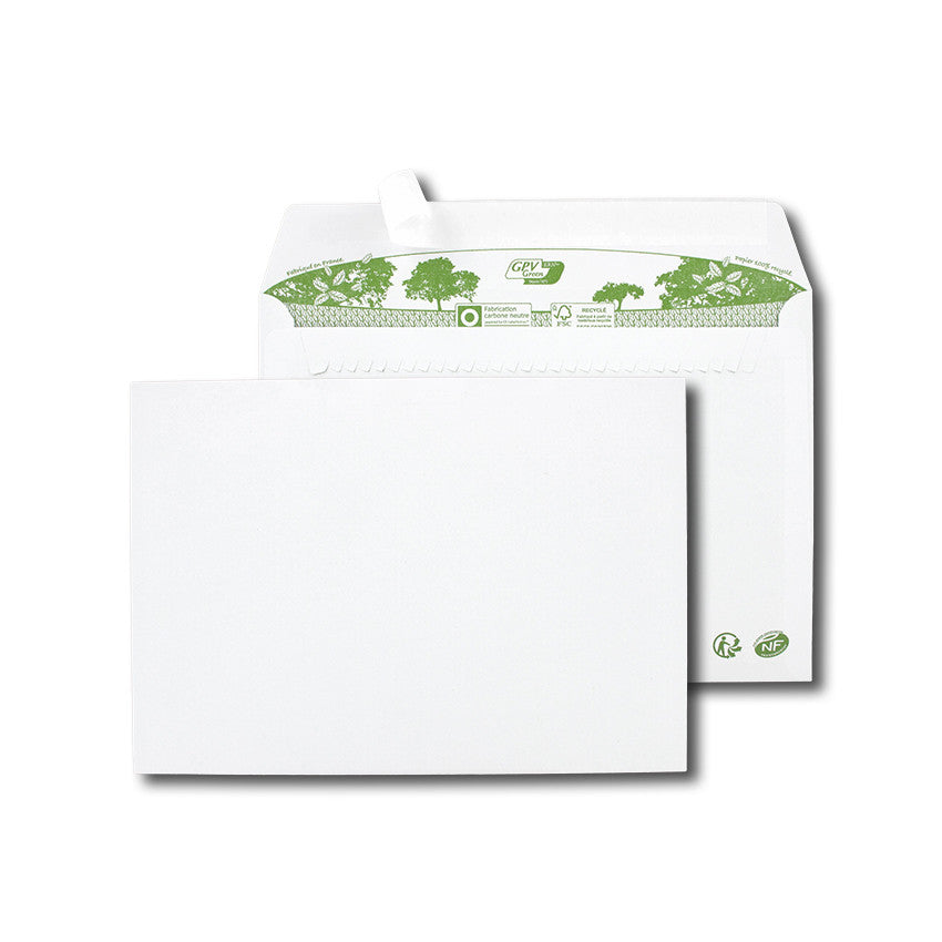 GPV France Couvert C5, ohne Fenster, selbstklebend, weiss, 80 g/m² – GPV France – 500 Stk.