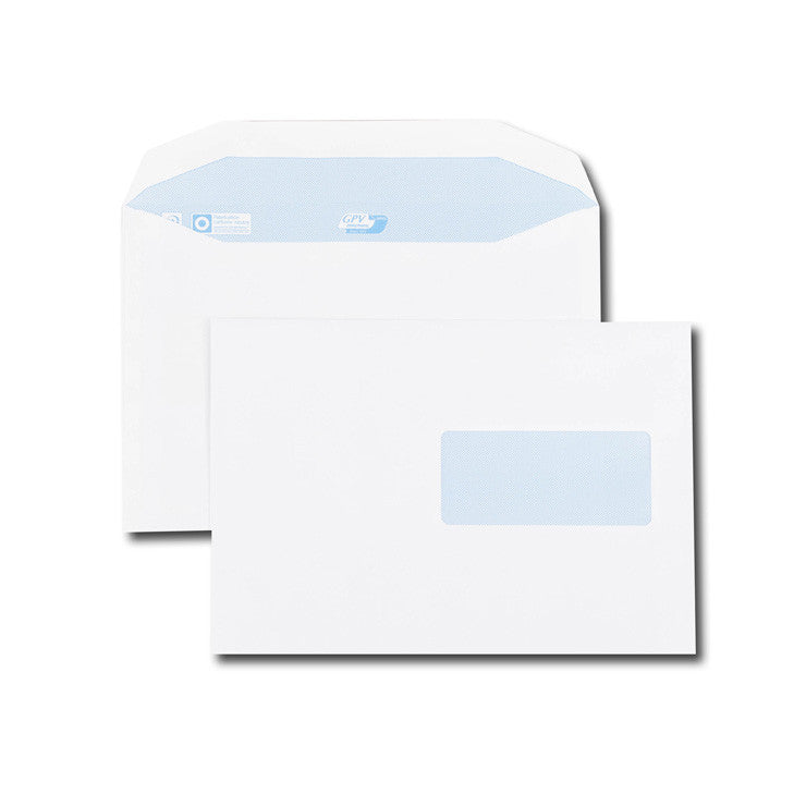 GPV France Couvert C5, mit Fenster, weiss, 80 g/m² – 500 Stk.