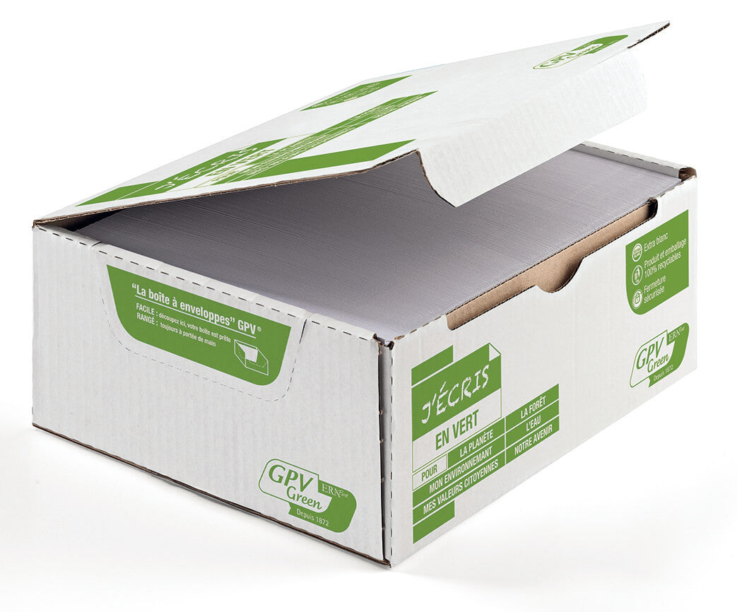 GPV France Couvert C5/6, ohne Fenster, selbstklebend, weiss, 80 g/m², ERAPure – GPV – 500 Stk.